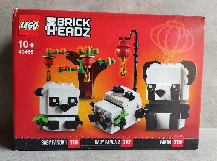 lego brickheadz 40466 panda's voor chinees nieuwjaar, Kinderen en Baby's, Speelgoed | Duplo en Lego, Nieuw, Lego, Complete set