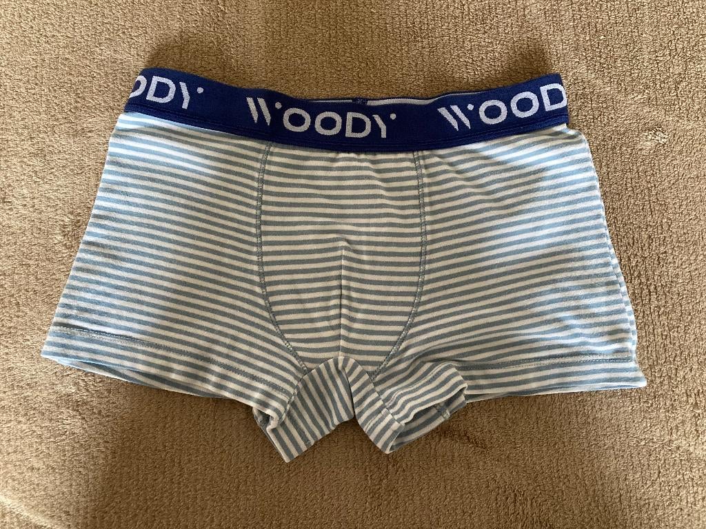 Grijs-wit gestreept onderbroekje, Woody, 140, 10 jaar, Kinderen en Baby's, Kinderkleding | Maat 140, Nacht- of Onderkleding, Ophalen of Verzenden