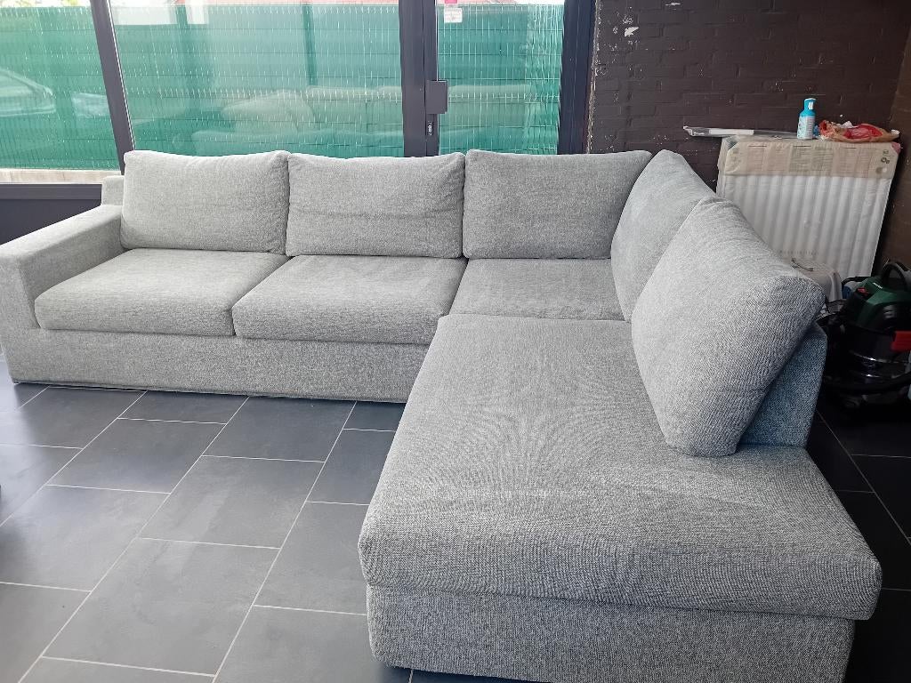Canapé d'angle, Maison & Meubles, Canapés | Salons, Utilisé, Tissus, Enlèvement ou Envoi
