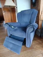 Elektrische relaxzetel met voetsteun, Ophalen, Gebruikt, Eenpersoons, Stof