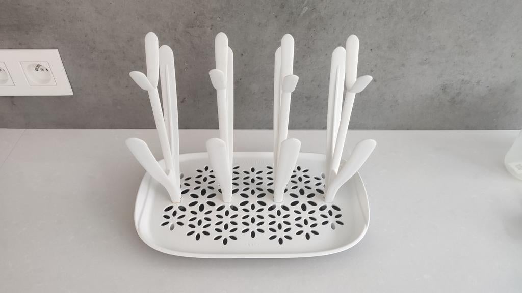 Droogrek babyfles (avent), Ophalen