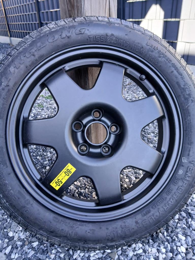 Roue de secours galette NEUVE, Auto-onderdelen, Banden en Velgen, Banden en Velgen, All Season, 17 inch, 155 mm, Personenwagen