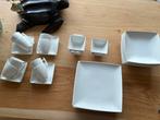 Wit vierkant servies, Ophalen, Gebruikt, Effen, Bord(en)