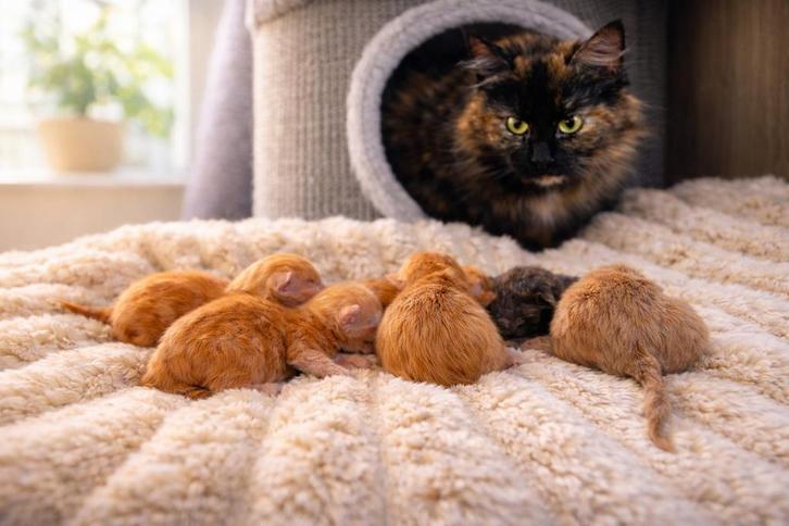 💢nog 3 vrij !!MC kittens foto 1,2 de ouders allebei van mij, Dieren en Toebehoren, Katten en Kittens | Raskatten | Langhaar, Geslacht onbekend