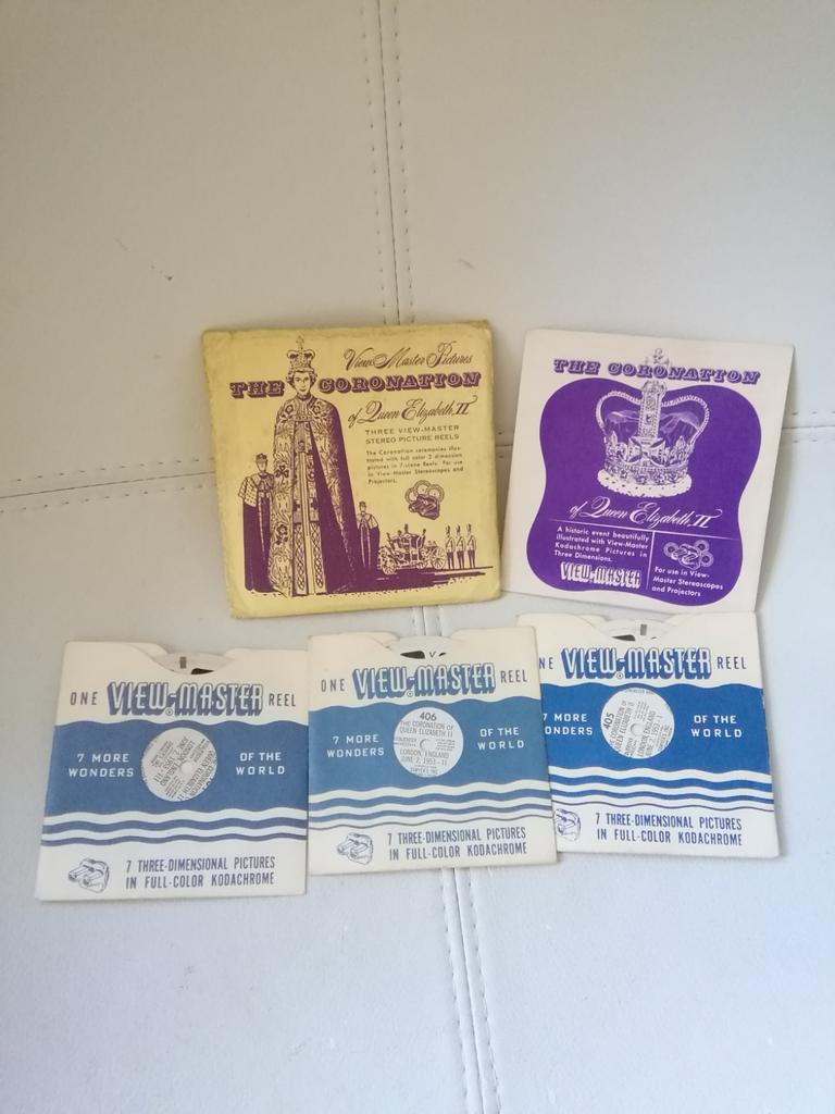 Viewmaster View-Master Kroning Elizabeth 2, Ophalen of Verzenden