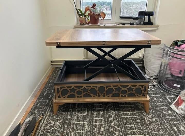 Salontafel & eettafel 2-1, Enlèvement, Synthétique