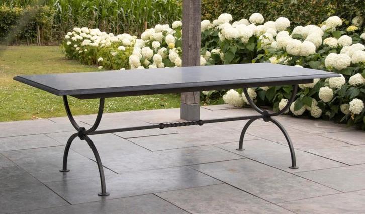 Massief arduinen tafelblad - Belgische blauwe steen, Huis en Inrichting, Tafels | Eettafels, Zo goed als nieuw, 50 tot 100 cm