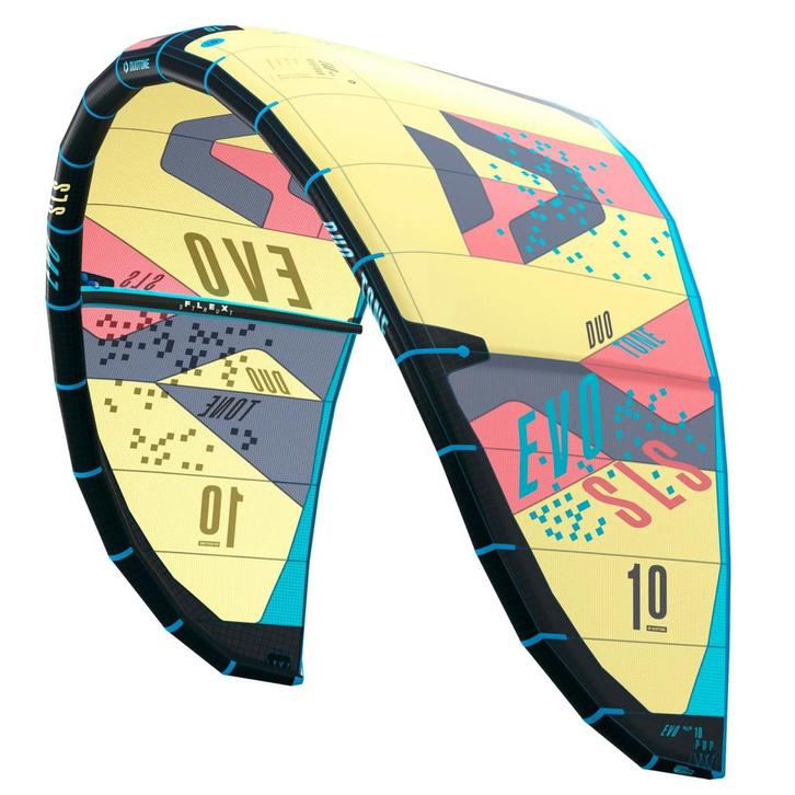Duotone evo SLS 8-10-12 + barre de clic, Sports nautiques & Bateaux, Kitesurf, Comme neuf, Enlèvement