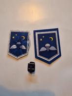 2 patchs et 1 bouton, Collections, Objets militaires | Général, Enlèvement ou Envoi, Armée de terre, Emblème ou Badge