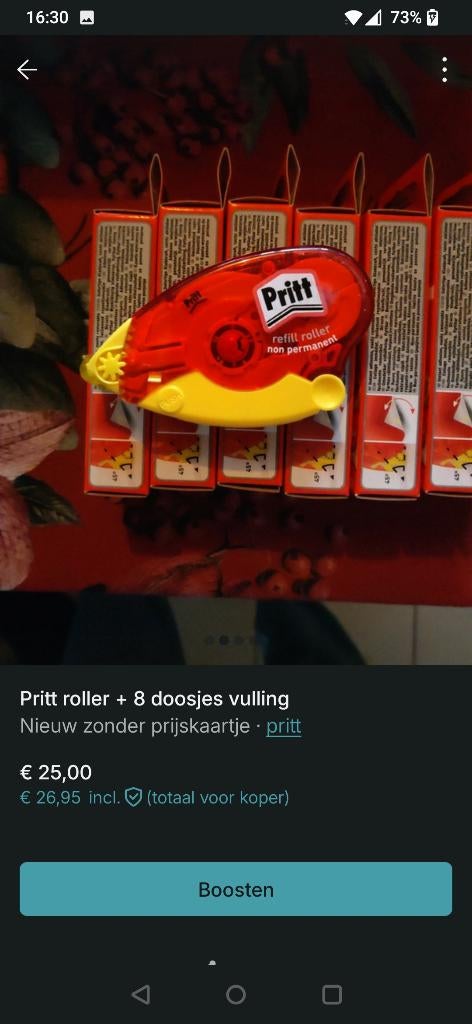 Pritt roller + vulling, Hobby en Vrije tijd, Geschikt voor karton, Overige thema's, Nieuw, Ophalen of Verzenden