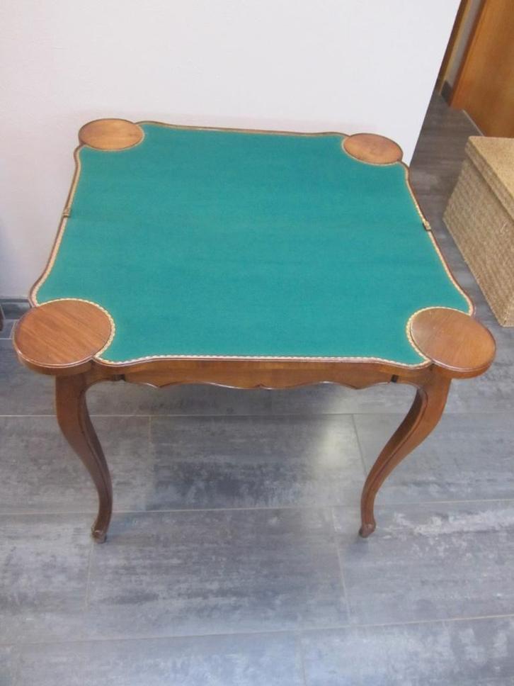 Louis XV kaart/speeltafel - vouwtafel - topstaat !, Huis en Inrichting, Tafels | Bijzettafels, Gebruikt, Ophalen