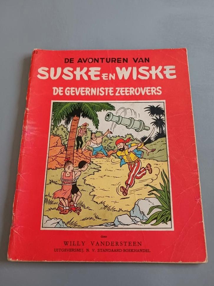 Suske & wiske, Geverniste Zeerovers, 1ste druk, redel. staat, Livres, BD, Utilisé, Une BD, Enlèvement ou Envoi