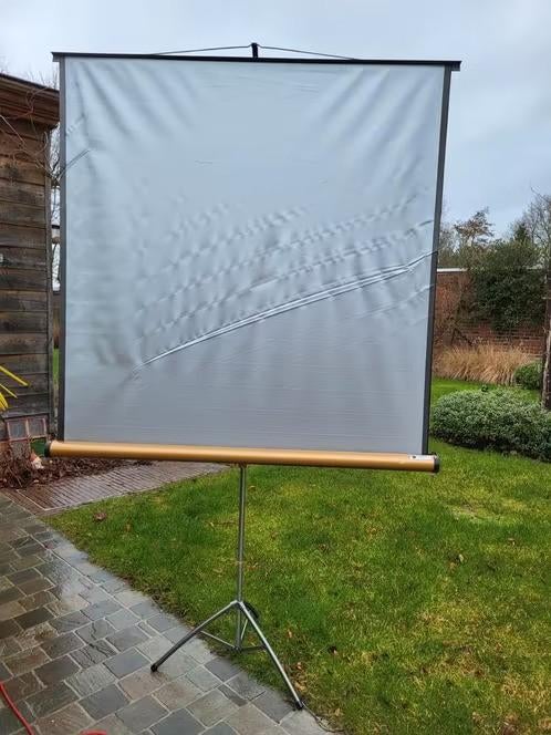 Vintage projectiescherm 145 x 145cm, Audio, Tv en Foto, Projectieschermen, Ophalen
