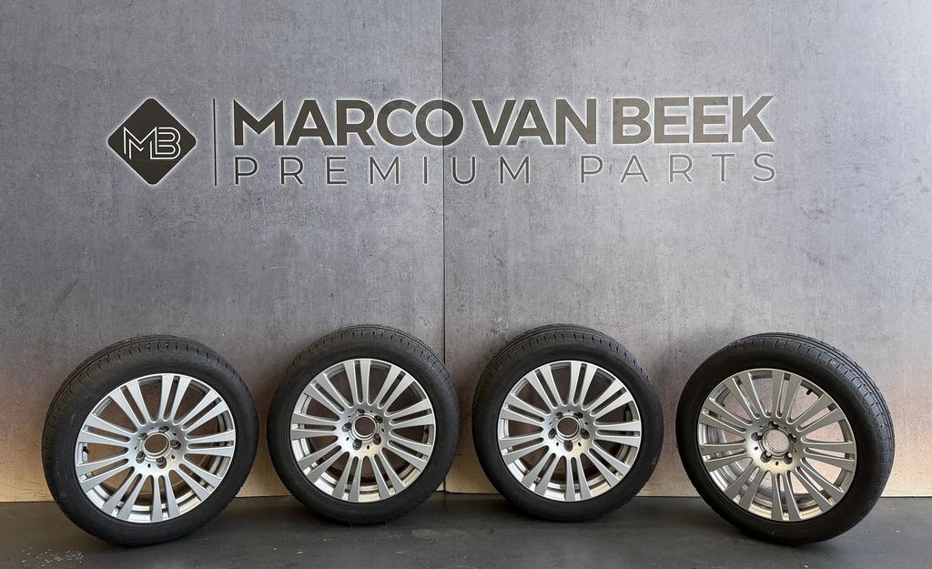 17 Inch winter wielen set Mercedes E klasse W212, Auto-onderdelen, Gebruikt, -, -, Banden en Velgen