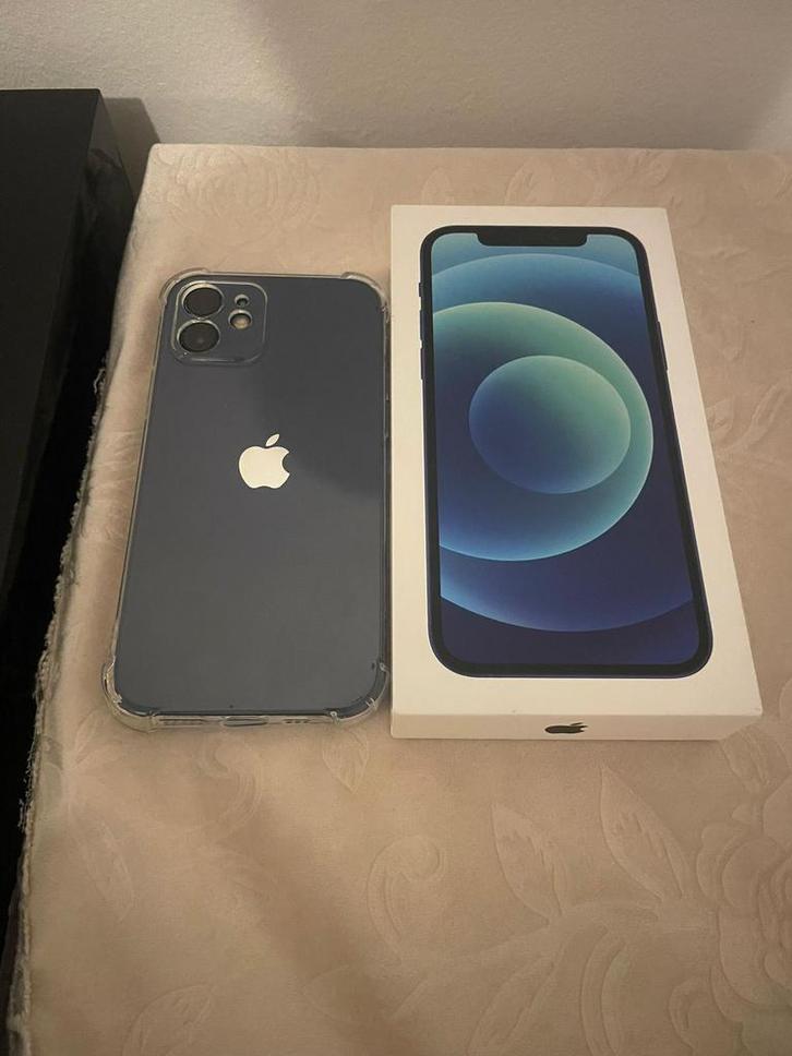 iPhone 12 128GB – Blauw – Batterij 100% – Goede staat, Telecommunicatie, Mobiele telefoons | Apple iPhone, Zo goed als nieuw, iPhone 12