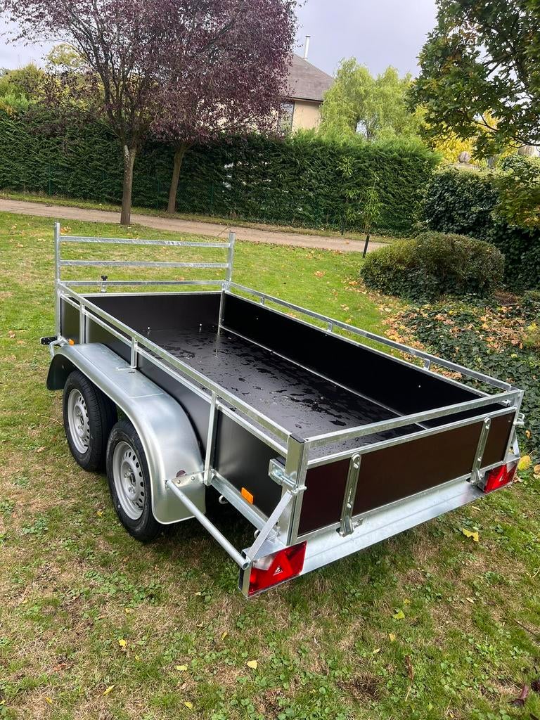 Aanhangwagen 750kg 254-130 dubbelas BW trailers NIEUW, Auto diversen, Aanhangwagen-onderdelen, Zo goed als nieuw, Ophalen