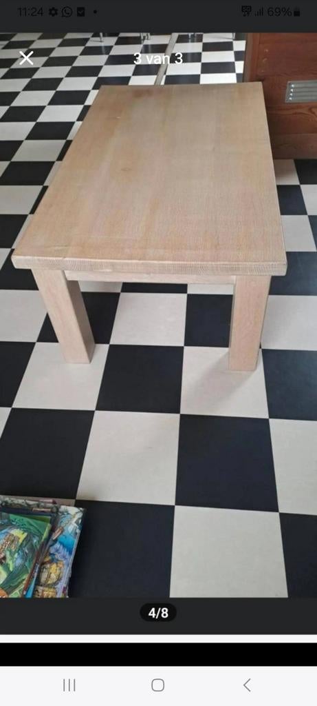 Eetkamer en salontafel set, Ophalen