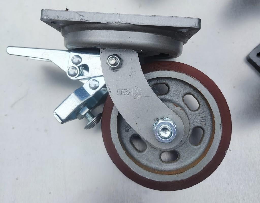 4 roues pivotantes extrêmement Vulkoprin freiné +1000 kg, Enlèvement ou Envoi, Neuf