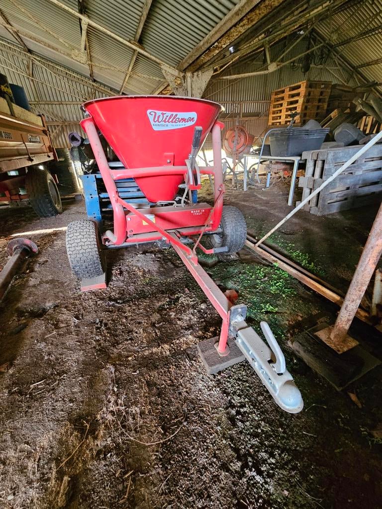 Meststofstrooier, Ophalen