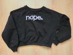 Zwarte korte sweater "Nope" - maat XXS, Groggy by JBC, Zwart, Ophalen of Verzenden, Maat 34 (XS) of kleiner