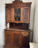 Buffet ancien avec miroir, Maison & Meubles, Antiek, Avec tablette(s), 100 à 150 cm, Enlèvement