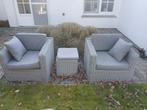 NIEUWE Lichtgrijze loungeset BRISTOL + kussens  + tafeltje, Tuin en Terras, Bijzettafel, Zo goed als nieuw, Loungeset, Wicker
