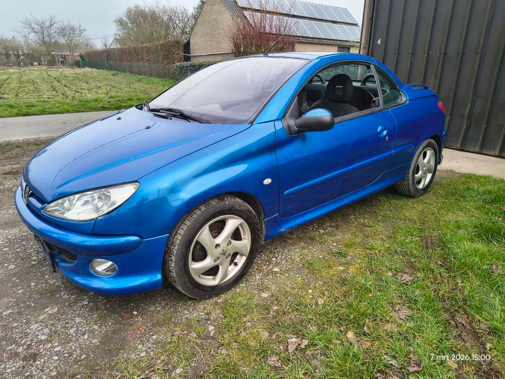 Peugeot 206cc 1.6 benzine 2005 - opmaak onderdelen cross, Autos, Particulier, Essence, Achat
