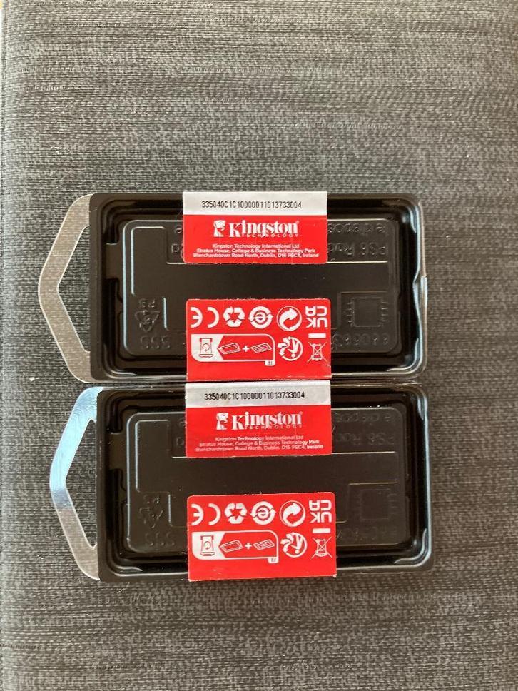 2 xKINGSTON SODIMM RAM 32GB DDR 5- 5600 MT/s-CL46, Computers en Software, RAM geheugen, Nieuw, Laptop, 32 GB, DDR5, Ophalen of Verzenden