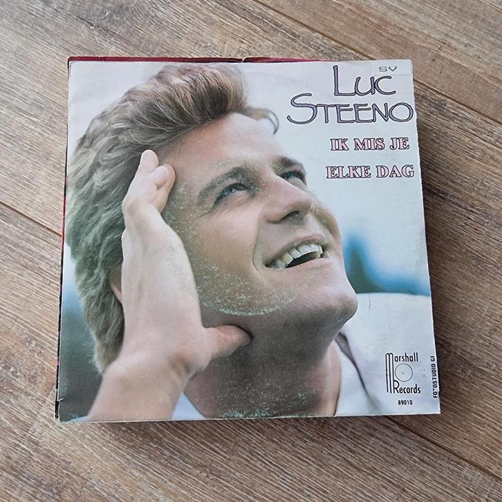 7" Luc Steeno - Ik mis je elke dag, CD & DVD, Vinyles Singles, Utilisé, Single, En néerlandais, 7 pouces, Enlèvement ou Envoi