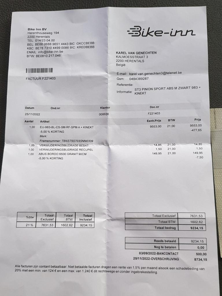 Speedpeddelec set 3 medium, Vélos & Vélomoteurs, Enlèvement, Stromer