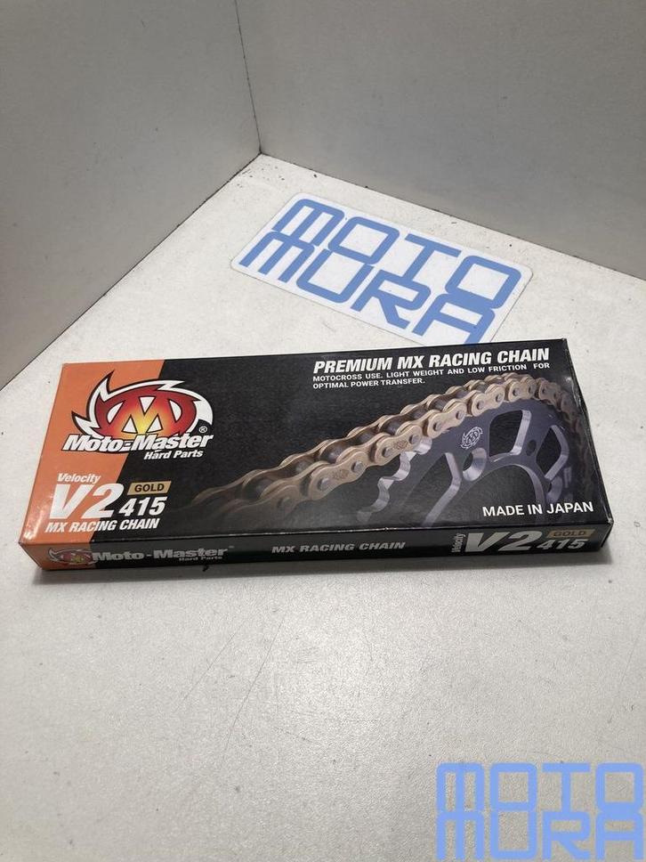 Moto-Master Velocity V2 415 Ketting 130 schakels met klinksc, Motos, Pièces | Toutes-marques, Neuf, Enlèvement ou Envoi