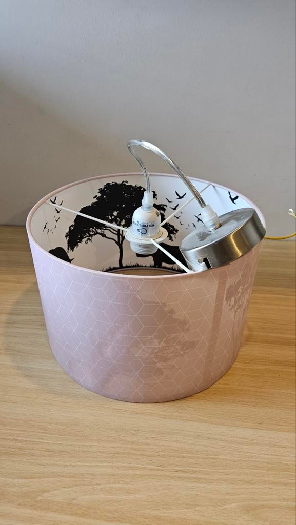 Hanglamp met silhouet, Ophalen