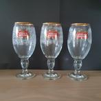 6 Stella Artois glazen 33cl   3 x 2 verschillende., Ophalen of Verzenden, Zo goed als nieuw, Stella Artois