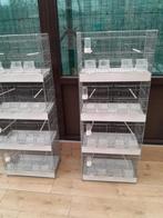2 batteries de 4 cages avec accessoires complets., Animaux & Accessoires, Enlèvement