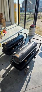 2 x HBM verrijdbare dieselheater, 50000 Watt, Ophalen, 30 tot 80 cm, Hoog rendement (Hr), Overige typen