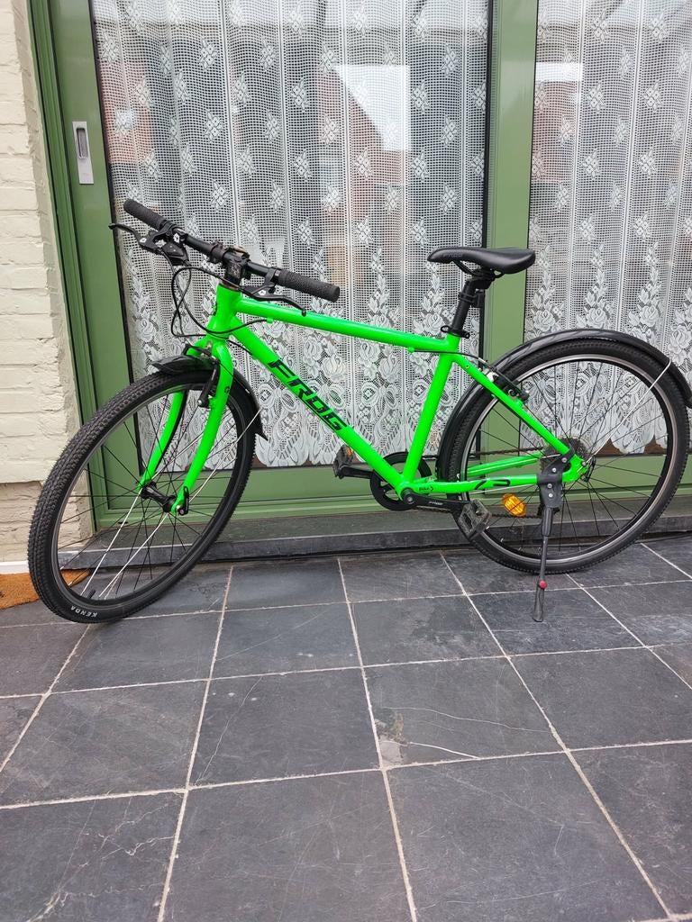 Frog 73 kinderfiets maat 26” - neon green, Fietsen en Brommers, Ophalen, Zo goed als nieuw