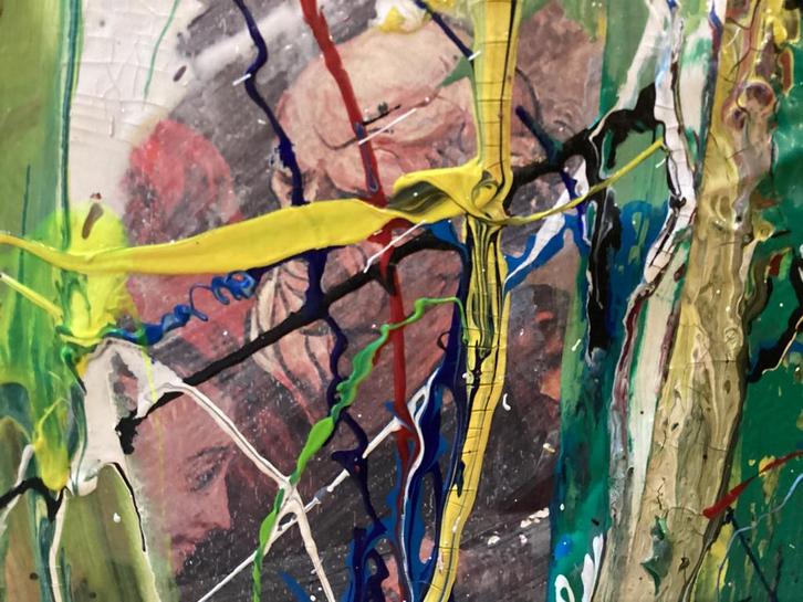 Baselaire-dyptique, Antiquités & Art, Art | Peinture | Moderne, Enlèvement