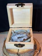 Geode kristal in doosje – echte kwartskristallen, Verzamelen, Mineralen en Fossielen, Ophalen of Verzenden, Mineraal