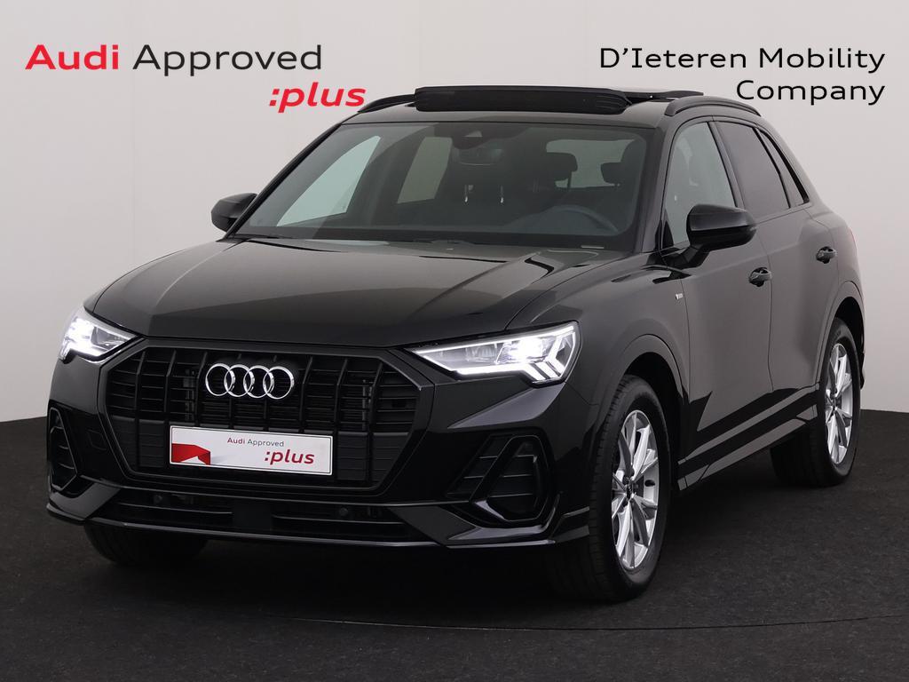 Audi Q3 Q3 35 TFSI Business Edition S line S tronic, Auto's, Audi, Automaat, Airbags, Zwart, 151 g/km