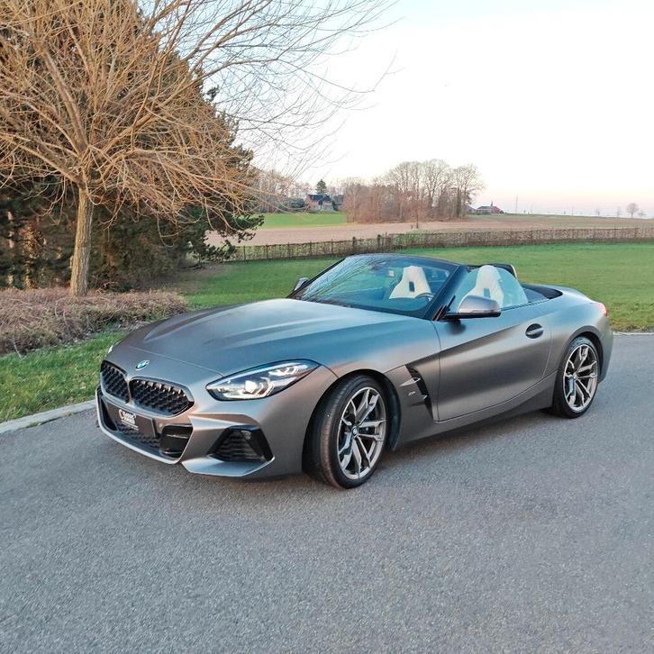 BMW Z4 M40i, Auto's, BMW, Bedrijf, Te koop, Z4, Android Auto, Benzine, Euro 6, Cabriolet, 2 deurs, Automaat, Zilver of Grijs, Beige