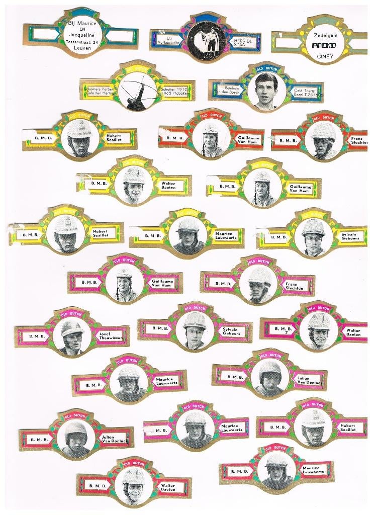 PUBLICITÉS POUR GROUPES DE CIGARES ET B.M.B OLD DUTCH, Envoi, Utilisé, Bagues de cigare