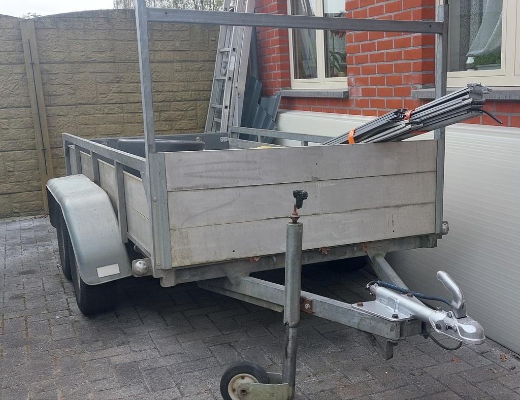 Aanhangwagen dubbelasser alu, Auto diversen, Ophalen