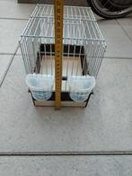 Transport kooi met 4 zangkooien., Enlèvement