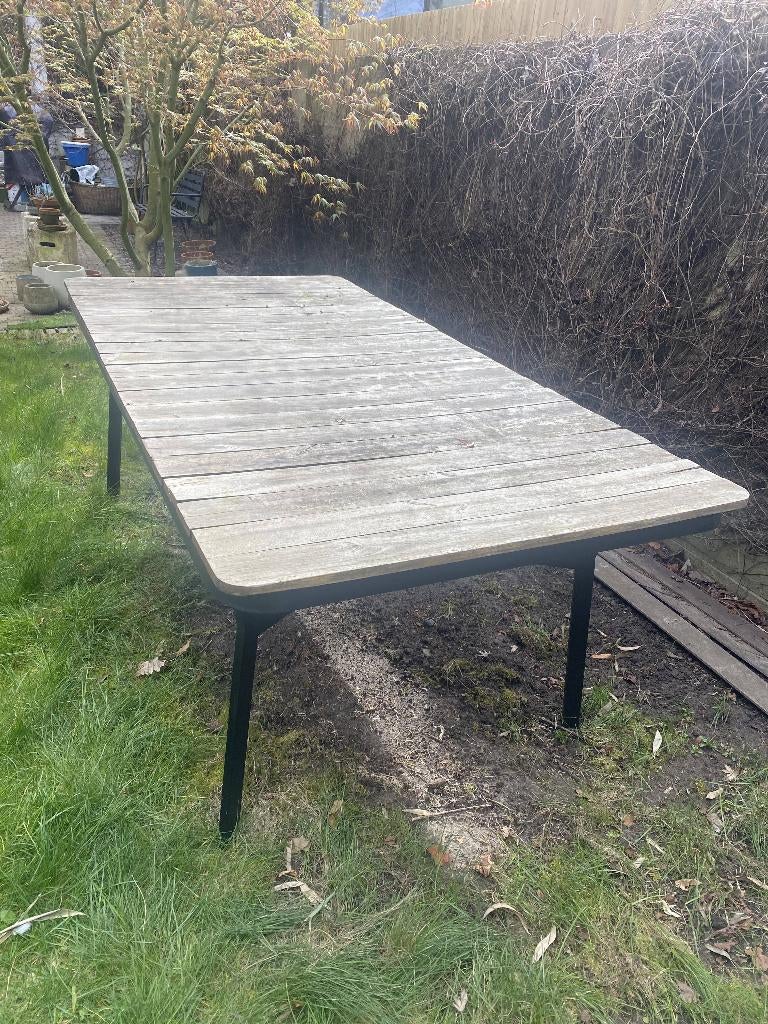 Terrastafel, Ophalen, Gebruikt, Rechthoekig, Hout