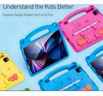 Tablethoes tablet-hoes blauw roze Ipad air pro 11 2018-2025, Ophalen of Verzenden, Nieuw, 11 inch, Bescherming voor- en achterkant