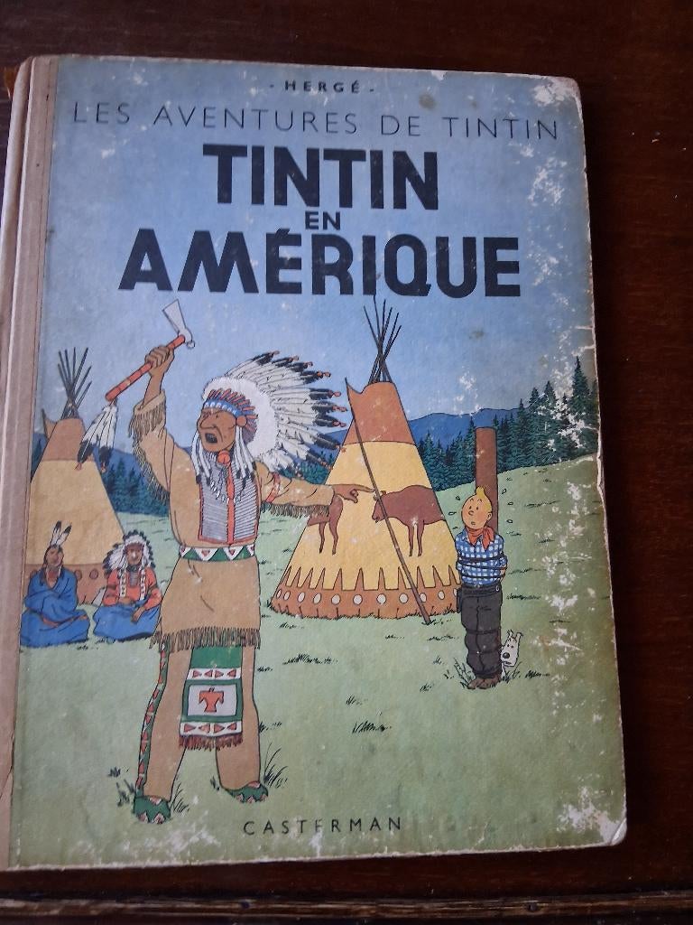 Tintin en Amérique 1945, Livres, Une BD, Enlèvement, Utilisé, Hergé