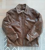 Vintage 90's Redskins Premium Leather jacket leren jas - L, Kleding | Heren, Maat 52/54 (L), Bruin, Ophalen of Verzenden, Gedragen