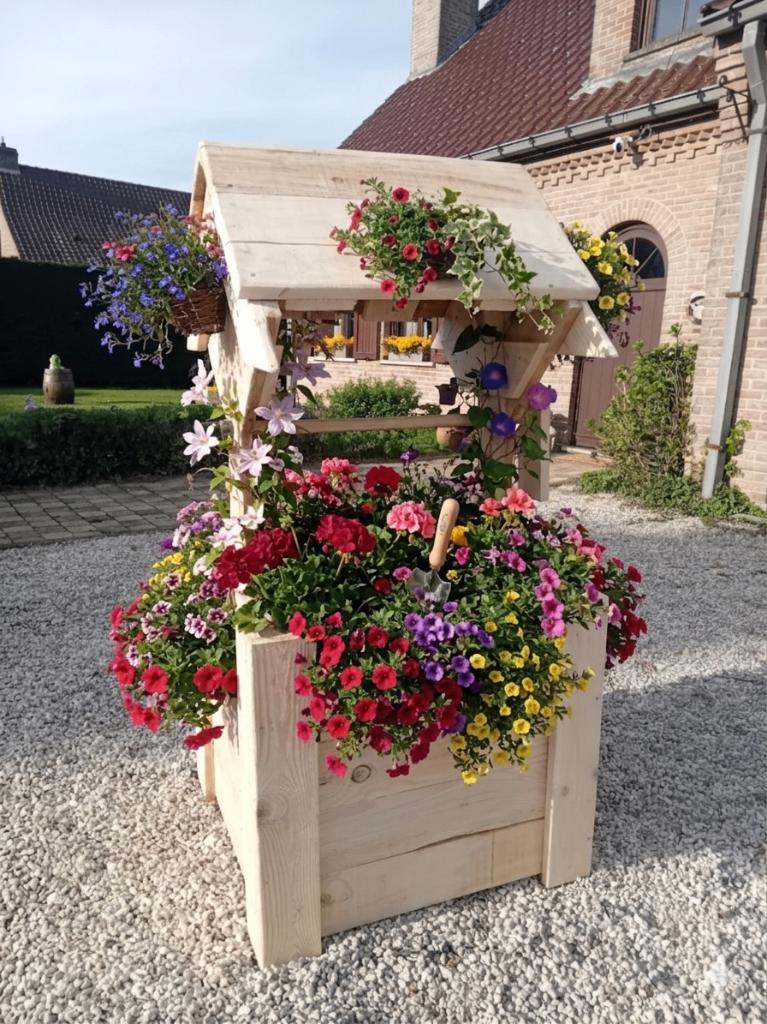 Puits décoratif., Jardin & Terrasse, Neuf, Enlèvement, 100 cm ou plus, Bois
