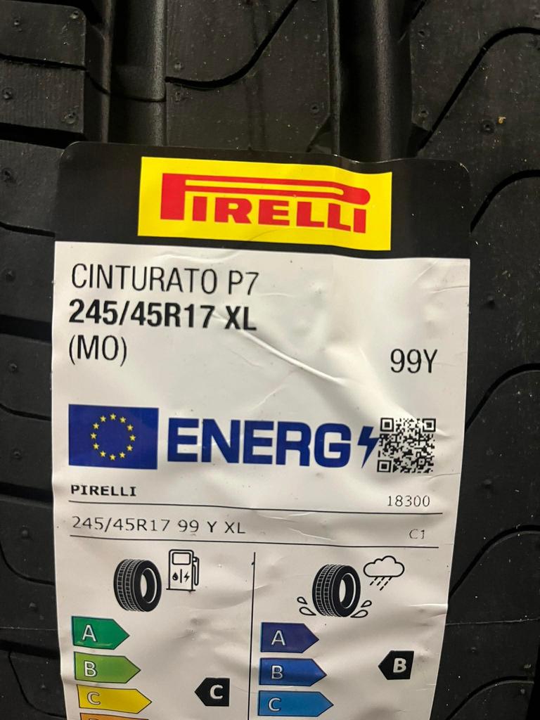 2 Pirelli Cinturato P7 245/45/17, Autos : Pièces & Accessoires, Pneus & Jantes, Neuf, 245 mm, Véhicule de tourisme, Pneus été