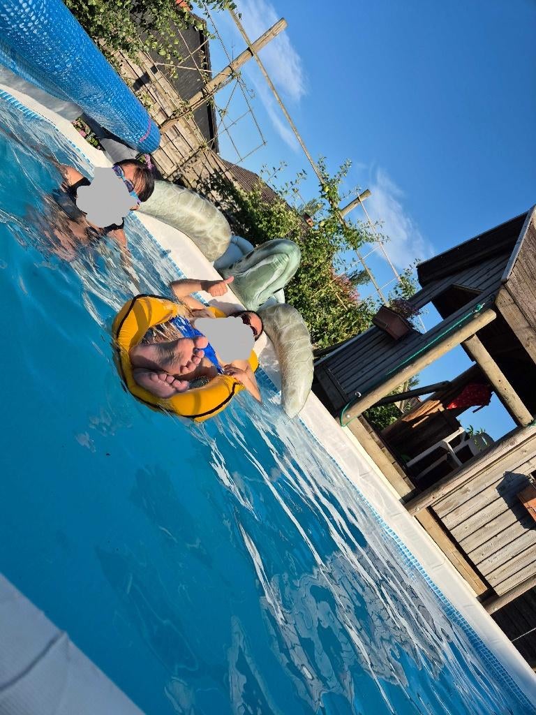 zwembad intex Ultra frame 549x274h132 + pomp/krystal clear, 200 tot 300 cm, Zo goed als nieuw, Rechthoekig, Ophalen